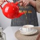 Porcelain Teapot With Removable Infuser Red 800ml/27oz