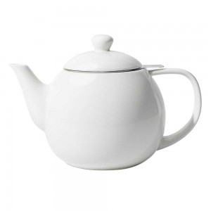 Porcelain Teapot With Removable Infuser White 800ml/27oz