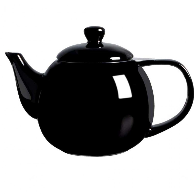 Porcelain Teapot With Removable Infuser Black 800ml/27oz