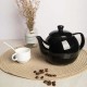 Porcelain Teapot With Removable Infuser Black 800ml/27oz