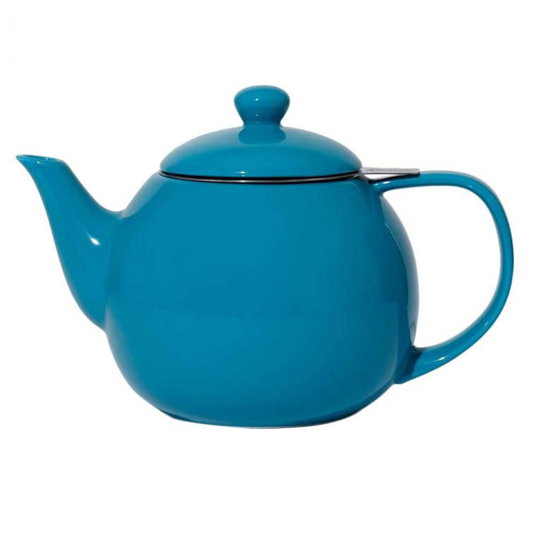 Porcelain Teapot With Removable Infuser Blue 800ml/27oz