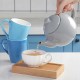 Porcelain Teapot With Removable Infuser Gray 800ml/27oz
