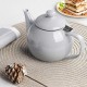 Porcelain Teapot With Removable Infuser Gray 800ml/27oz
