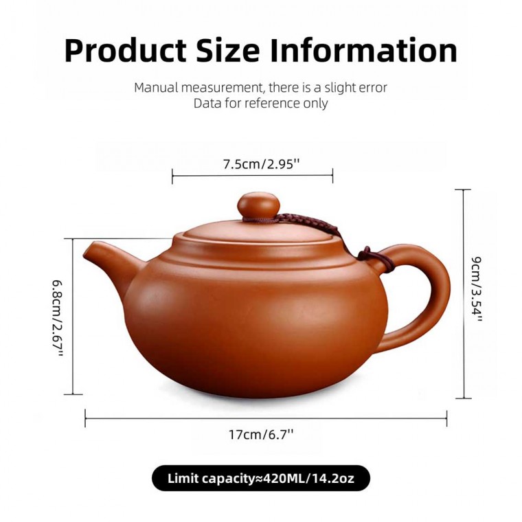 Chinese Yixing Clay Teapot 400ml/14oz