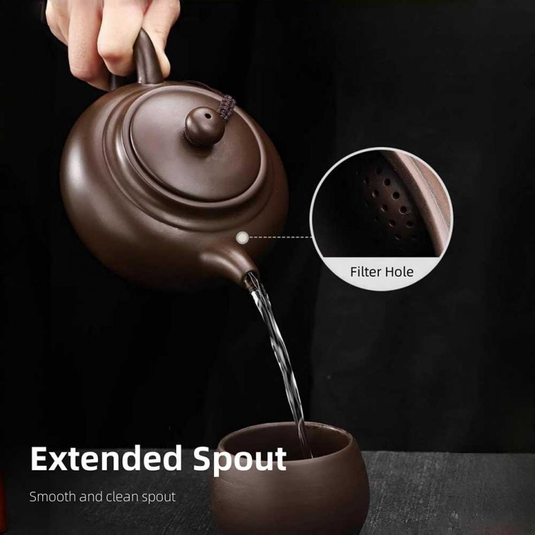Chinese Yixing Purple Clay Teapot 400ml/14oz