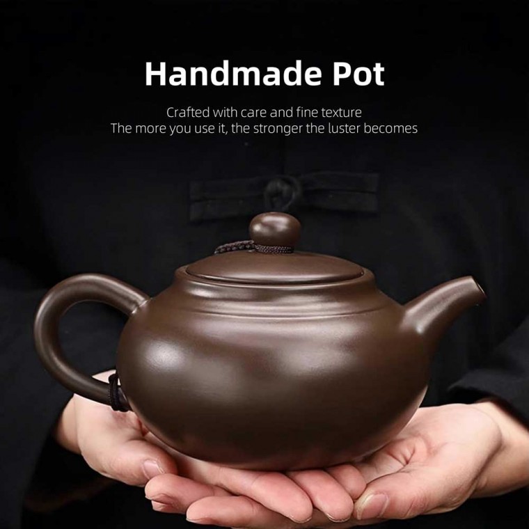 Chinese Yixing Purple Clay Teapot 400ml/14oz