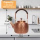 Copper Tea Kettle Leaf 1500ml/51oz