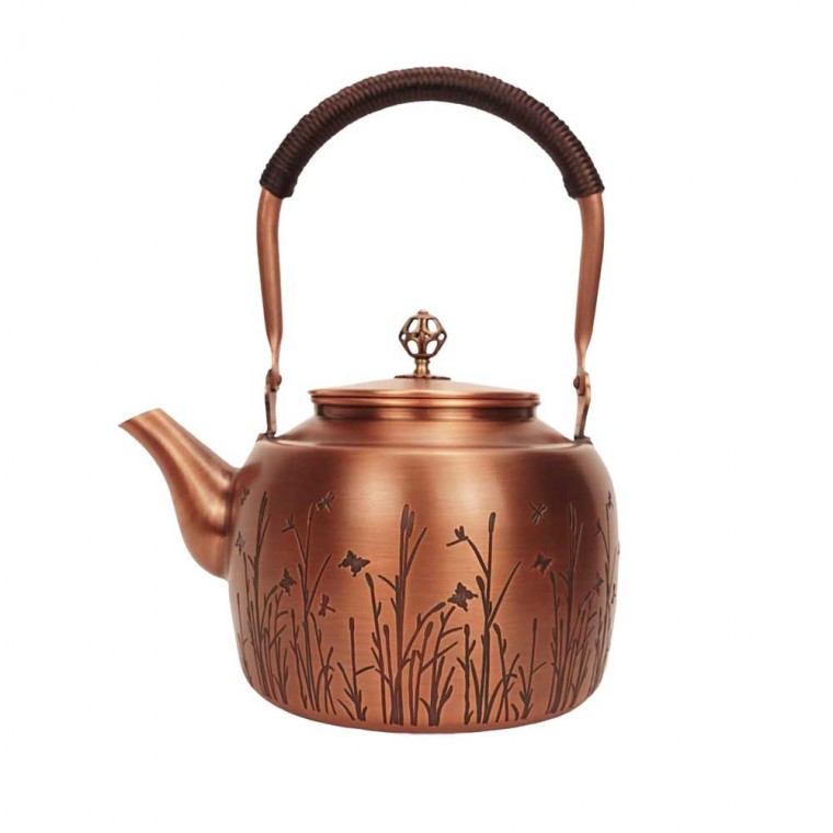 Copper Tea Kettle Orchids 1500ml/51oz