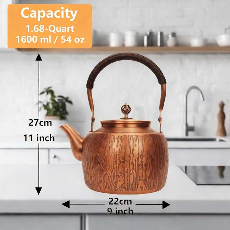 Copper Tea Kettle Stripes 1500ml/51oz