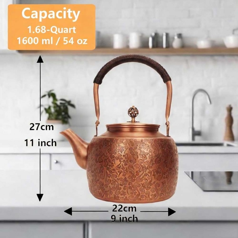 Copper Tea Kettle Vine 1500ml/51oz