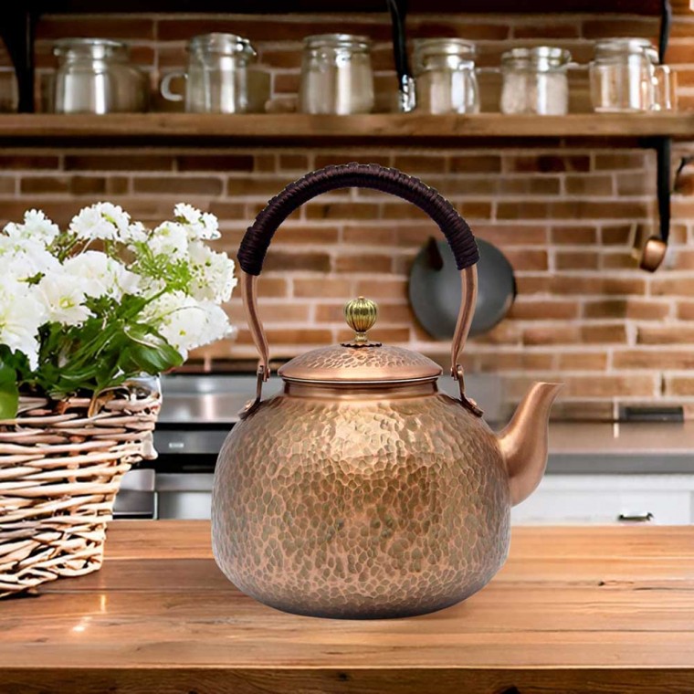 Copper Tea Kettle With Infuser 2000ml/67oz