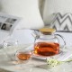 Glass Teapot Bamboo Lid 1000ml/34oz