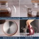 Glass Teapot Bamboo Lid 1000ml/34oz