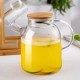 Glass Teapot Bamboo Lid 1600ml/54oz