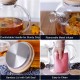 Glass Teapot Bamboo Lid 1600ml/54oz