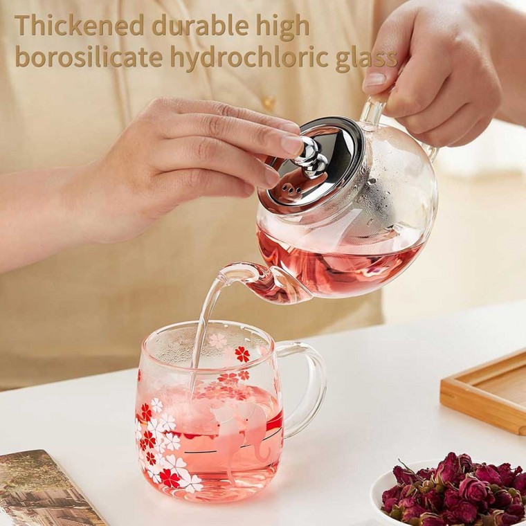 Glass Teapot With Infuser Classic 600ml/20oz