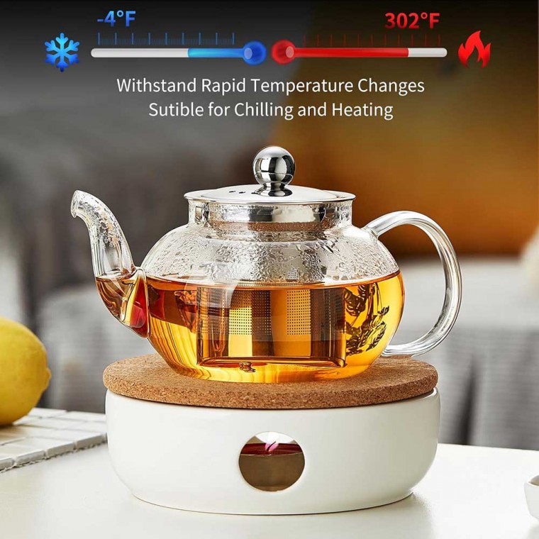 Glass Teapot With Infuser Classic 600ml/20oz