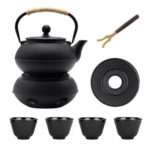 Cast Iron Teapot Set With Warmer And Trivet 600ml/20oz