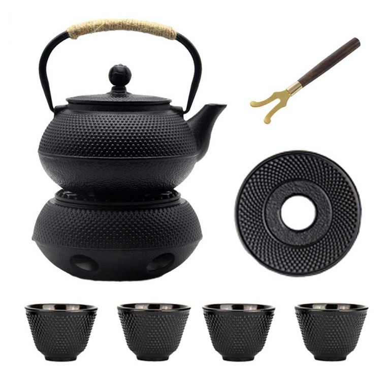 Cast Iron Teapot Set With Warmer And Trivet 600ml/20oz