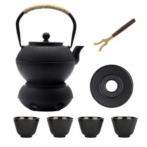 Cast Iron Teapot Set With Warmer And Trivet 1200mlml/41oz