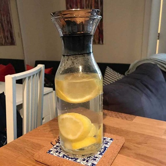 Glass Carafe With Flip-Drip Lid 1000ml Glass Carafe With Flip-Drip Lid 1000ml