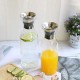 Glass Carafe With Flip-Drip Lid 800ml Glass Carafe With Flip-Drip Lid 800ml