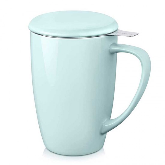 Ceramic Mug With Infuser For Loose Tea Light Blue 500ml Ceramic Mug With Infuser For Loose Tea Light Blue 500ml